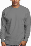 Men's Cozy Dark grey Thermal Knit Top waffle knit, sizes S-XL. Variety of colors. Fabric: Solid-100% Cotton, Charcoal & H Grey-80% Cotton 20% Poly. 9.2 oz