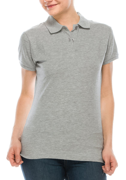 Gray polo shirt best sale girl