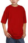 Kids Crew Red Tee: Style meets comfort. Sizes XXS-XL in vibrant colors. 100% Cotton for all-day softness. 6.7 oz for durability and lightness. Timeless design for any occasion.