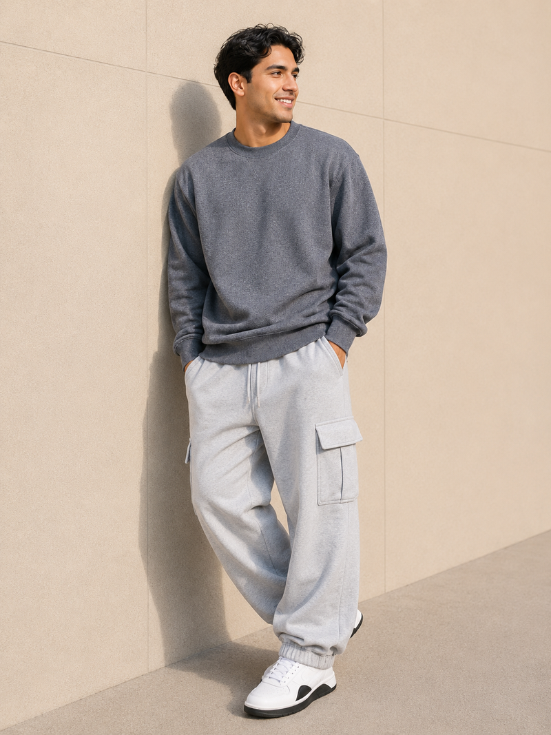 Fleece Crew Neck Sweatshirt