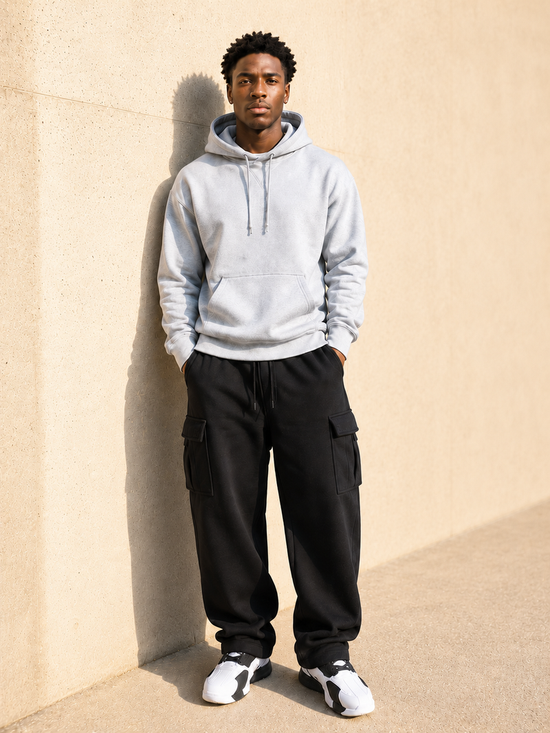 Fleece Pullover Hoodie Sweatshirt 2XL - 5XL