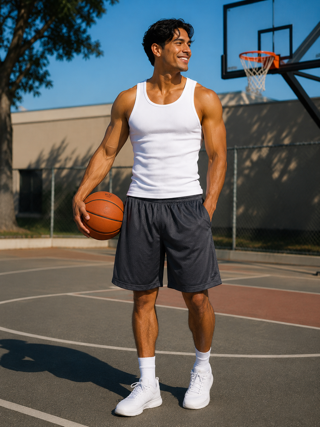 堀里也 BASKETBALL 5 STANDARD Basketball Mesh Shorts – Pro 5 USA