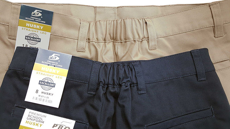 Flat Front Pants Boys Husky - Polos and Plaids Uniform Shoppe