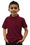 Boys Junior Polo - Burgundy