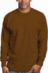 Men's Cozy Brown Thermal Knit Top waffle knit, sizes S-XL. Variety of colors. Fabric: Solid-100% Cotton, Charcoal & H Grey-80% Cotton 20% Poly. 9.2 oz