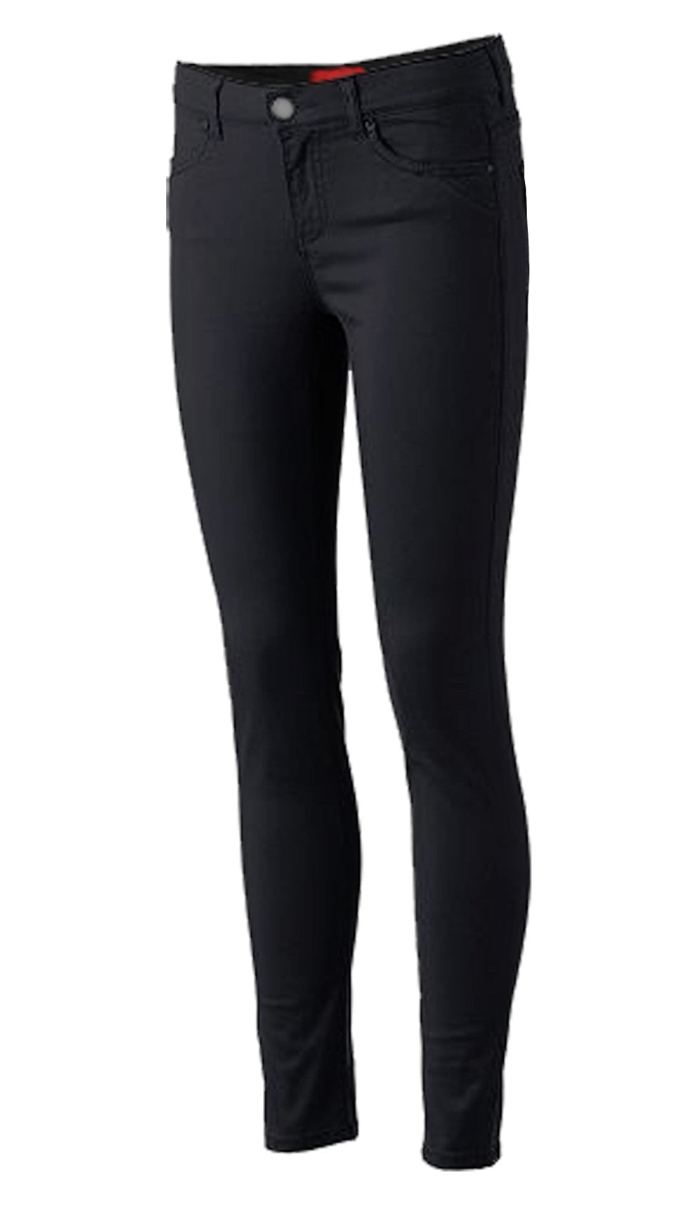 Girls black Skinny Pants (Sizes 4-14): Comfy cotton blend with 3% spandex. Adjustable waist for ideal fit. Sleek skinny leg. Colors: Navy, Khaki, Black. Style: LGSK80.