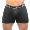 Step up your comfort with Pro 5 Boxer Briefs. Made from pre-shrunk 100% premium cotton, they feature a sturdy elastic waistband. Sizes S to 5XL, each pack includes two pairs with combos like Black + Grey, Black + Olive, Black + Burgundy. Feel the unmatched softness and quality of 100% Cotton fabric. Upgrade your underwear now.