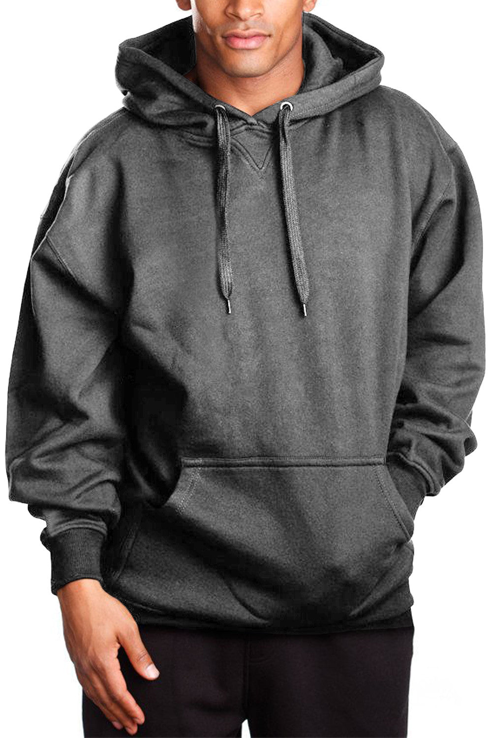 Fleece Dark Grey Pullover hoodie: Versatile & cozy. Double-lined hood. Loose fit tip: Opt one size down for snugness. Sizes: S-XL. Colors: Black, Heather Grey, Dark Grey, Navy