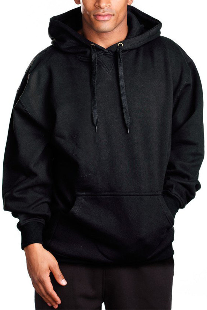 Fleece Black Pullover hoodie: Versatile & cozy. Double-lined hood. Loose fit tip: Opt one size down for snugness. Sizes: S-XL. Colors: Black, Heather Grey, Dark Grey, Navy