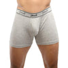 Step up your comfort with Pro 5 Boxer Briefs. Made from pre-shrunk 100% premium cotton, they feature a sturdy elastic waistband. Sizes S to 5XL, each pack includes two pairs with combos like Black + Grey, Black + Olive, Black + Burgundy. Feel the unmatched softness and quality of 100% Cotton fabric. Upgrade your underwear now.