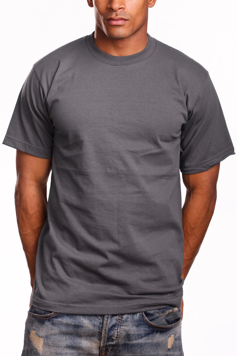 Elevate style with Athletic Fit Dark Grey T-Shirts- lightweight, breathable for active living. Finer threads than Super Heavy T-shirts, ensuring comfort. Ideal for all activities, sizes S-XL. Colors: White, Black, Heather Grey, more. Fabric: Solid Colors-100% Cotton, Charcoal & Heather Grey-80% Cotton 20% Polyester. Weight: 5.6 oz. Seamlessly blend fashion and function with our go-to Athletic Fit T-Shirt.