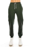 French Terry Charcoal Grey Fleece Pants: Cozy fleece bottoms for easy, warm, and functional wear. 60/40 Cotton/Poly blend, elastic waist/ankle, side pockets. Sizes 2XL-5XL, colors: Black, Heather Grey, Charcoal, Wood Camo, City Camo. 