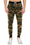French Terry Wood Camo Fleece Pants: Cozy fleece bottoms for easy, warm, and functional wear. 60/40 Cotton/Poly blend, elastic waist/ankle, side pockets. Sizes XS-XL, colors: Black, Heather Grey, Charcoal, Wood Camo, City Camo. 