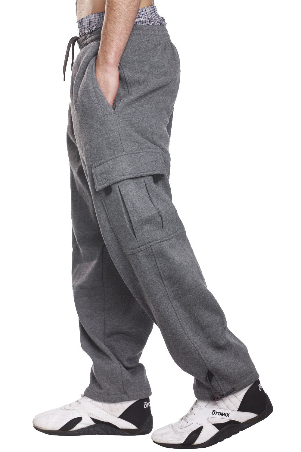 Official Fleece Cargo Pant Goodbois Cargo pants in black for Men | TITUS