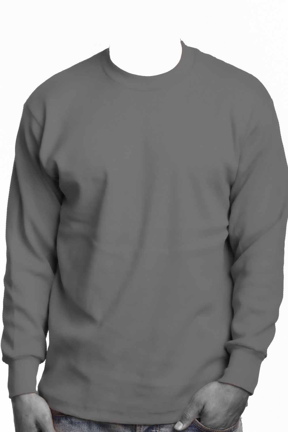 トップス OVY Cotton Long Sleeve T-shirt gray DG_0aea7559-53d8-45ed-9f9d-