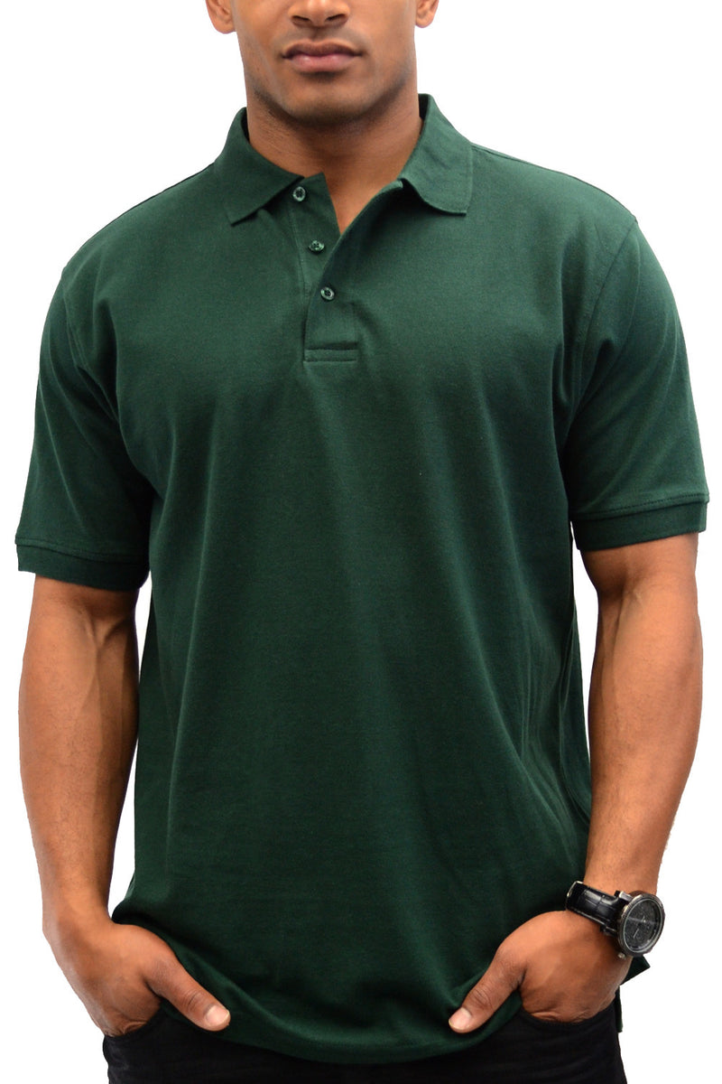 Experience timeless elegance with the Pro 5 Classic Polo Dark Green Shirt. Boasting a classic three-button placket, it's available in sizes from S to 5X. Choose from Black, White, Navy, and more. Made from 100% Cotton fabric for unparalleled comfort and style.