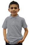 Boys Junior Polo - Heather Grey