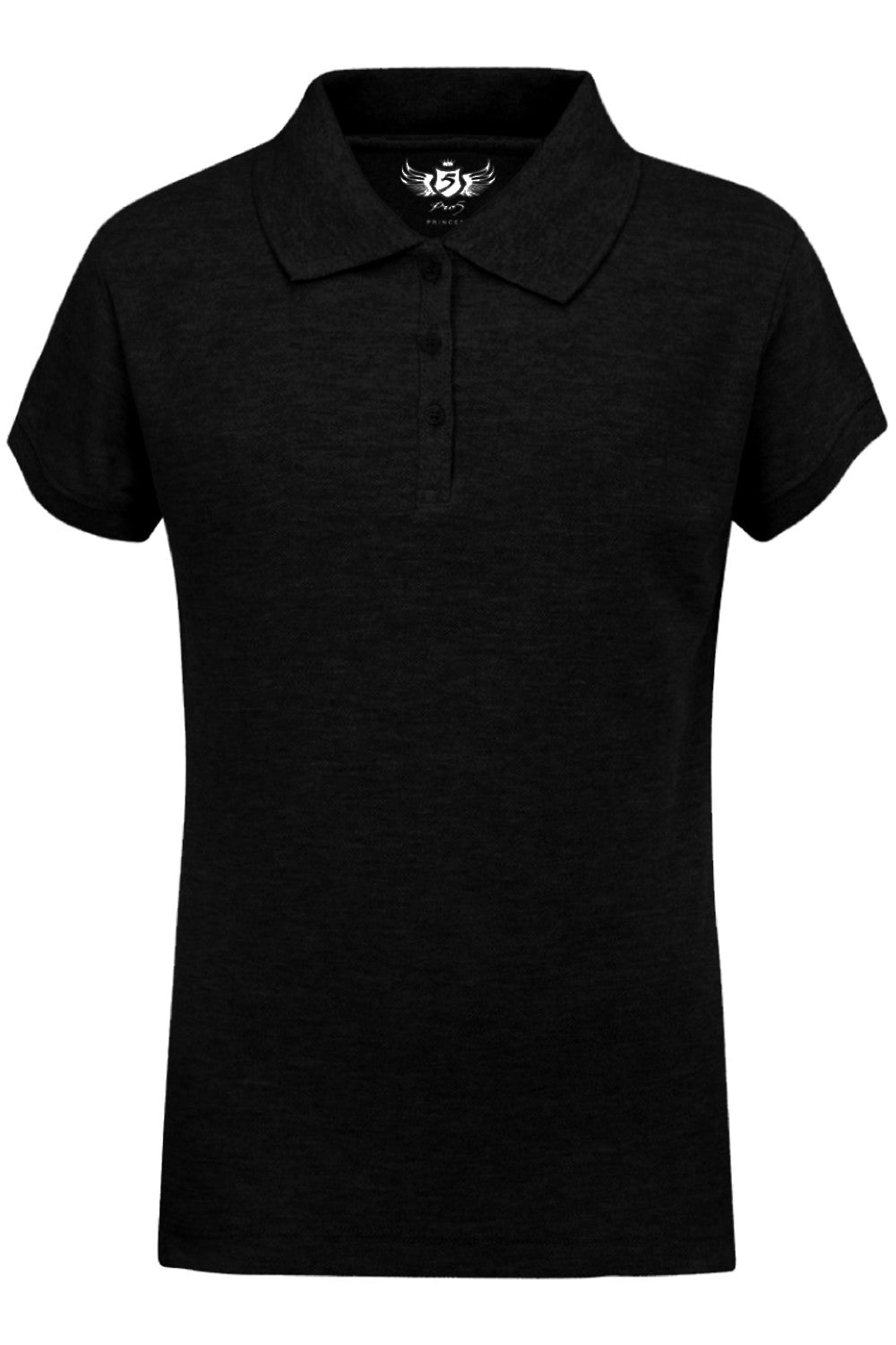 Girls black polo shirt outlet