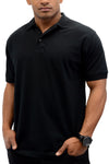Experience timeless elegance with the Pro 5 Classic Polo Black Shirt. Boasting a classic three-button placket, it's available in sizes from S to 5X. Choose from Black, White, Navy, and more. Made from 100% Cotton fabric for unparalleled comfort and style.