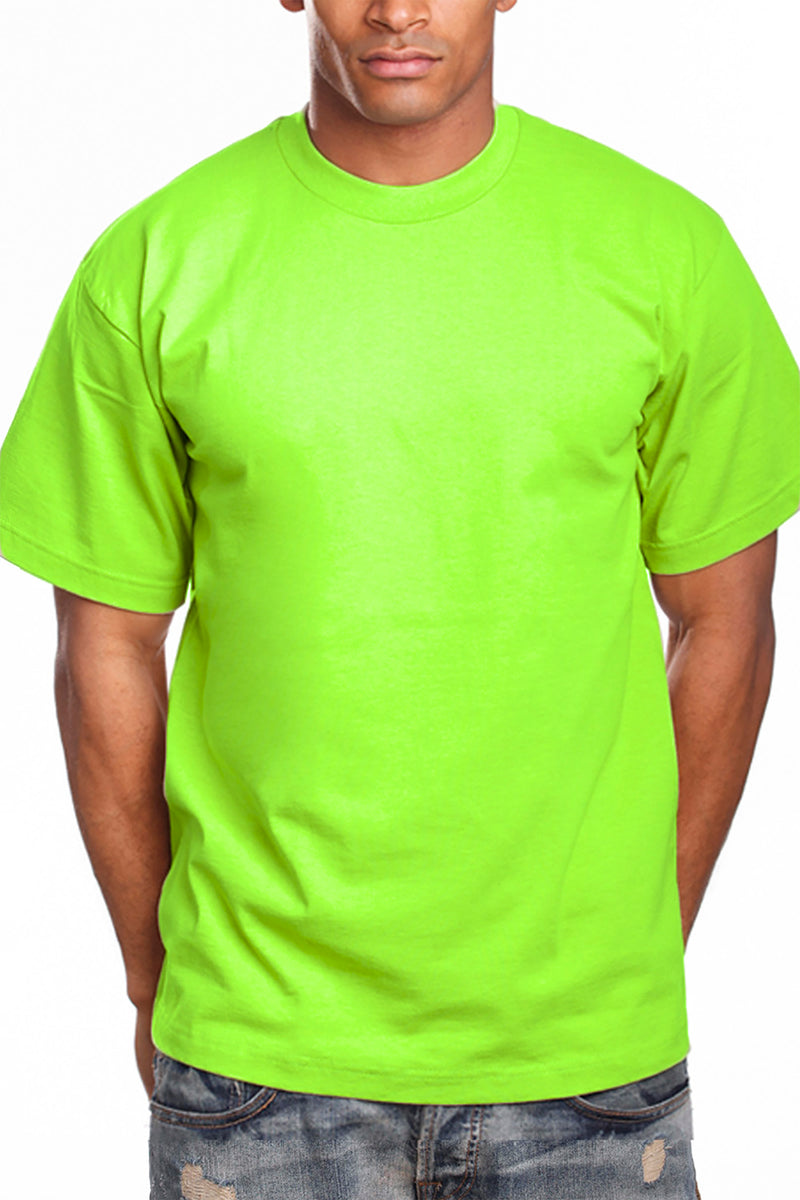 Elevate style with Athletic Fit LIme Green T-Shirts - lightweight, breathable for active living. Finer threads than Super Heavy T-shirts, ensuring comfort. Ideal for all activities, sizes S-XL. Colors: White, Black, Heather Grey, more. Fabric: Solid Colors-100% Cotton, Charcoal & Heather Grey-80% Cotton 20% Polyester. Weight: 5.6 oz. Seamlessly blend fashion and function with our go-to Athletic Fit T-Shirt.