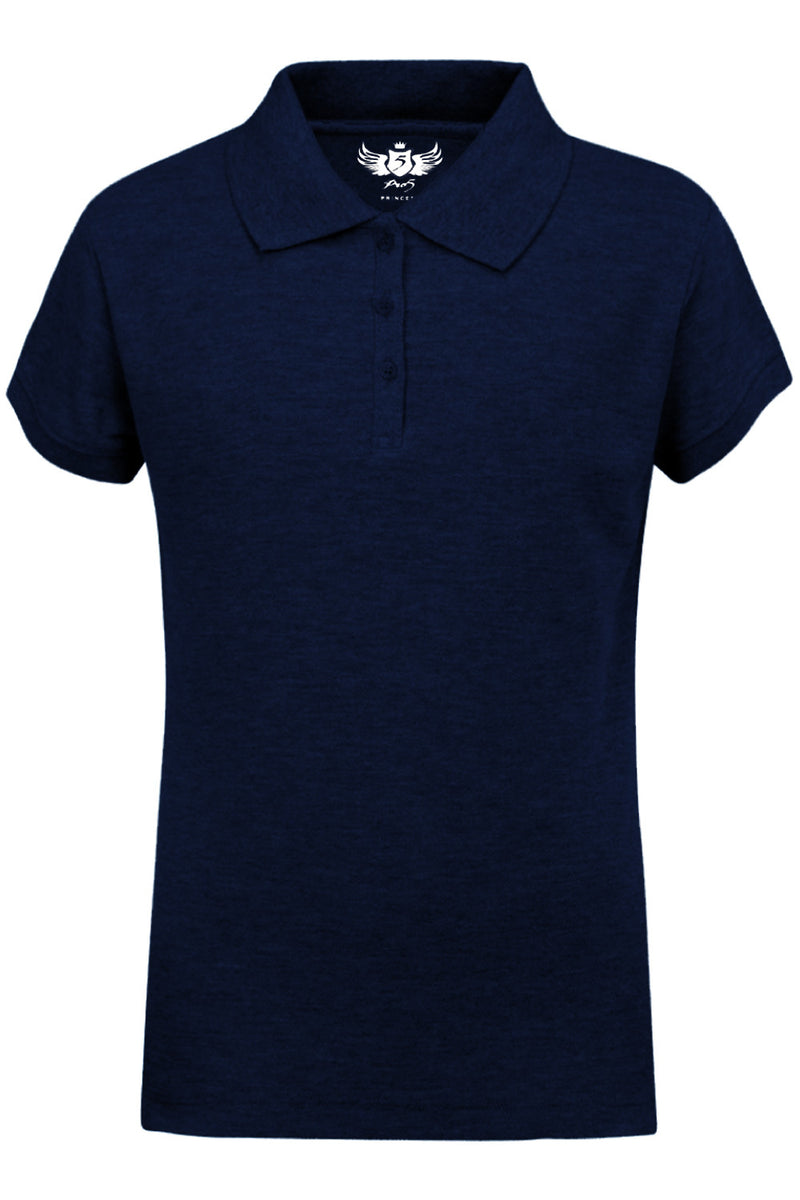 Girls' Navy Polo Shirt: A timeless classic for versatile style. Comfortable fit with a collared design. Available in various sizes and vibrant colors. Made from quality materials for lasting durability and easy care.