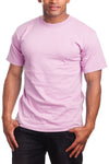 Elevate style with Athletic Fit Pink T-Shirts - lightweight, breathable for active living. Finer threads than Super Heavy T-shirts, ensuring comfort. Ideal for all activities, sizes S-XL. Colors: White, Black, Heather Grey, more. Fabric: Solid Colors-100% Cotton, Charcoal & Heather Grey-80% Cotton 20% Polyester. Weight: 5.6 oz. Seamlessly blend fashion and function with our go-to Athletic Fit T-Shirt.