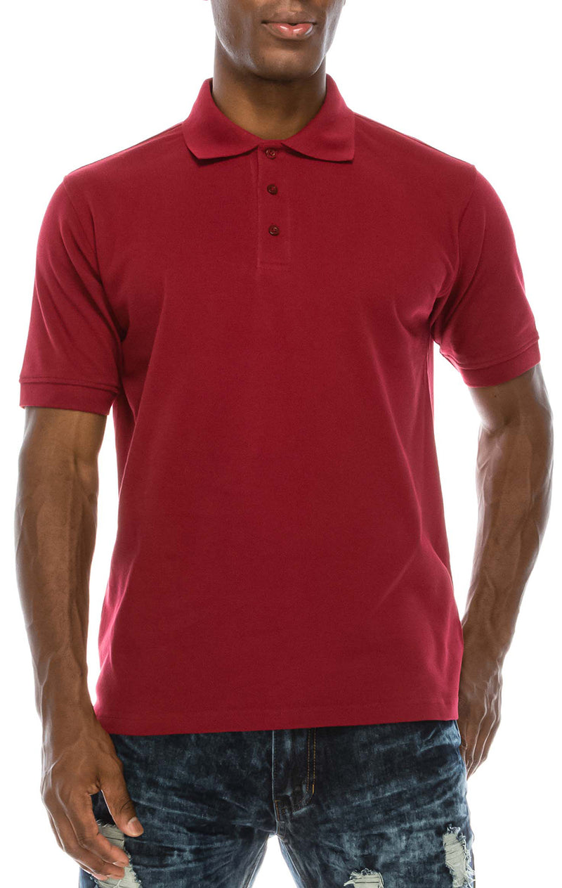 Experience timeless elegance with the Pro 5 Classic Red Polo Shirt. Boasting a classic three-button placket, it's available in sizes from S to 5X. Choose from Black, White, Navy, and more. Made from 100% Cotton fabric for unparalleled comfort and style.