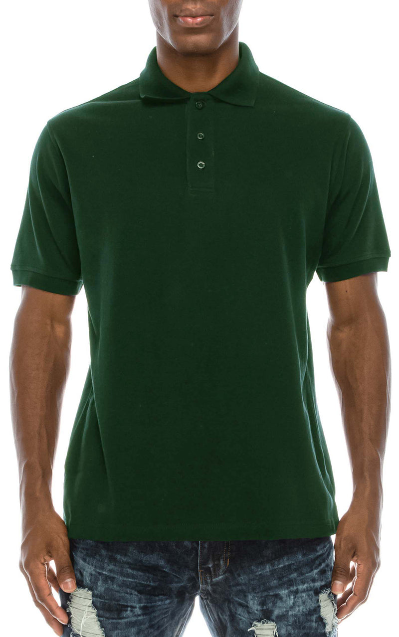 Experience timeless elegance with the Pro 5 Classic Dark Green Polo Shirt. Boasting a classic three-button placket, it's available in sizes from S to 5X. Choose from Black, White, Navy, and more. Made from 100% Cotton fabric for unparalleled comfort and style.