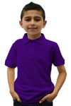 Boys Junior Polo -Purple