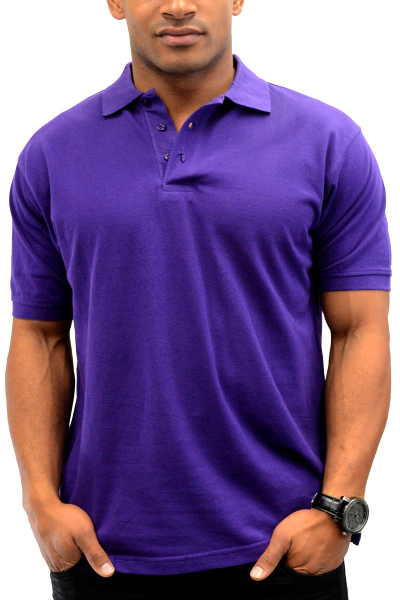 Experience timeless elegance with the Pro 5 Classic Polo Purple Shirt. Boasting a classic three-button placket, it's available in sizes from S to 5X. Choose from Black, White, Navy, and more. Made from 100% Cotton fabric for unparalleled comfort and style.