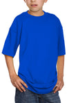 Kids Crew Royal Blue Tee: Style meets comfort. Sizes XXS-XL in vibrant colors. 100% Cotton for all-day softness. 6.7 oz for durability and lightness. Timeless design for any occasion.