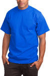 Elevate style with Athletic Fit Royal Blue T-Shirts - lightweight, breathable for active living. Finer threads than Super Heavy T-shirts, ensuring comfort. Ideal for all activities, sizes 2X-5X. Colors: White, Black, Heather Grey, more. Fabric: Solid Colors-100% Cotton, Charcoal & Heather Grey-80% Cotton 20% Polyester. Weight: 5.6 oz. Seamlessly blend fashion and function with our go-to Athletic Fit T-Shirt.