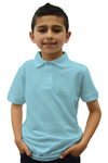 Boys Junior Polo - Sky Blue