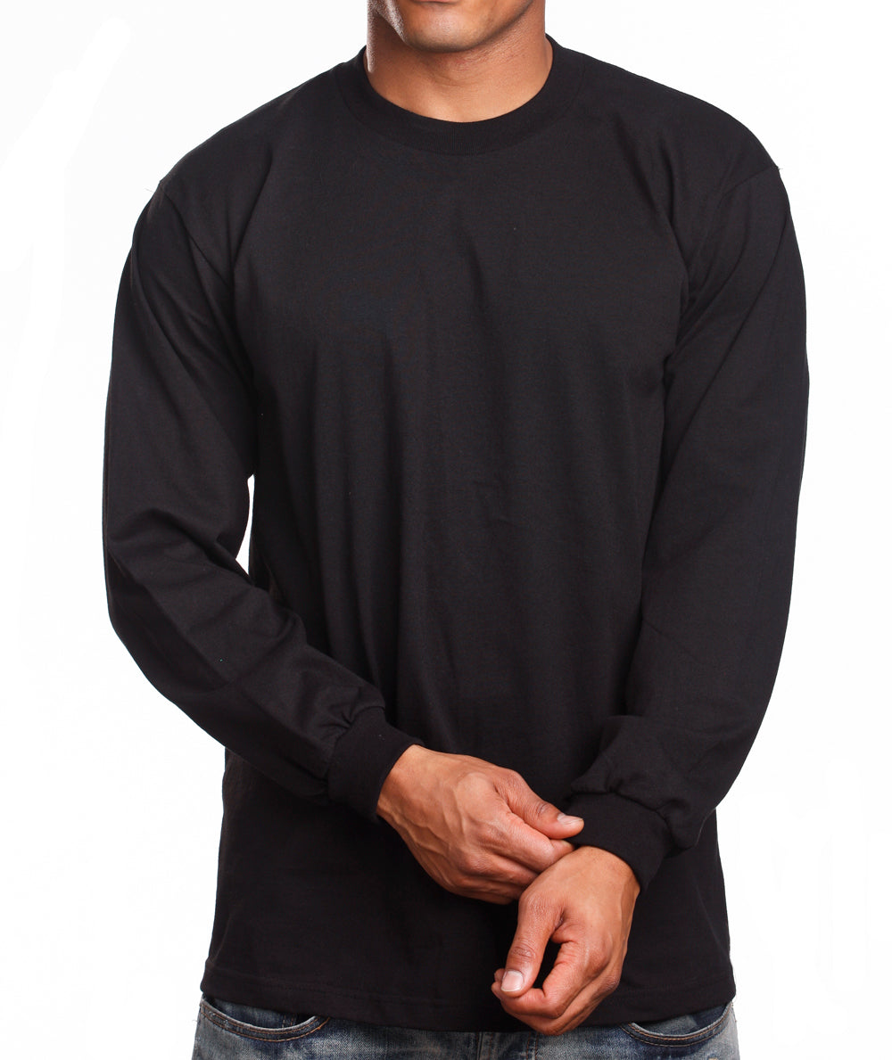 Unmatched comfort & style in our Athletic Black Long Sleeve T-Shirt. Lightweight, breathable & soft. Vibrant colors. Sizes S-5XL. 100% Cotton for enduring comfort.