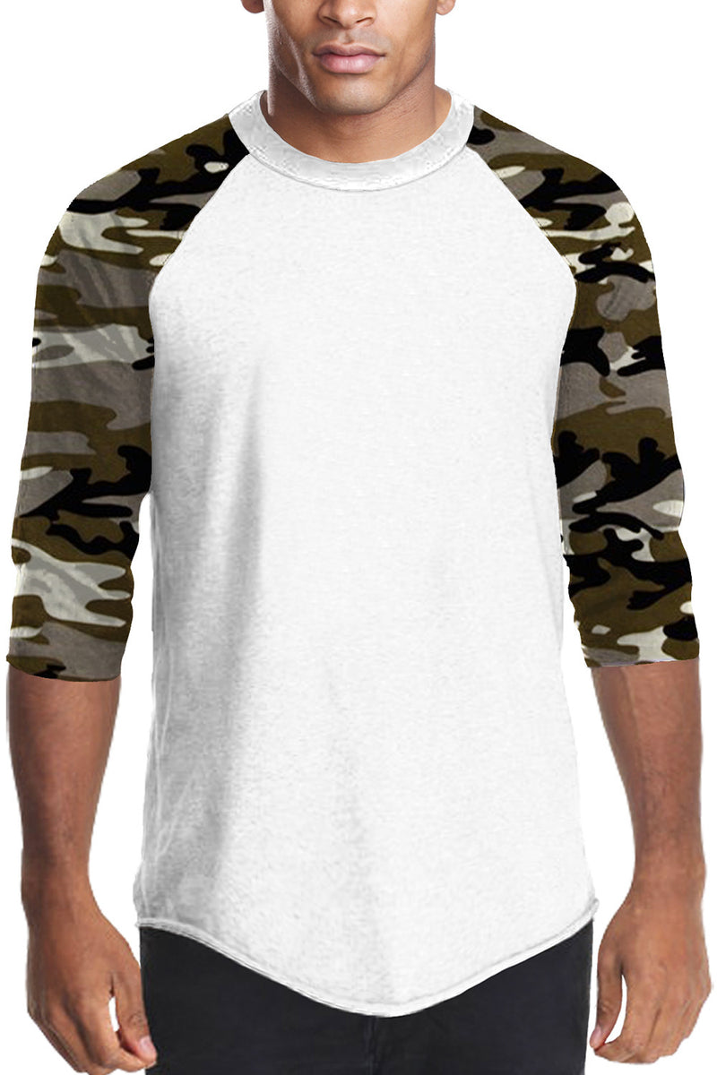 Camouflage raglan shirts sales wholesale