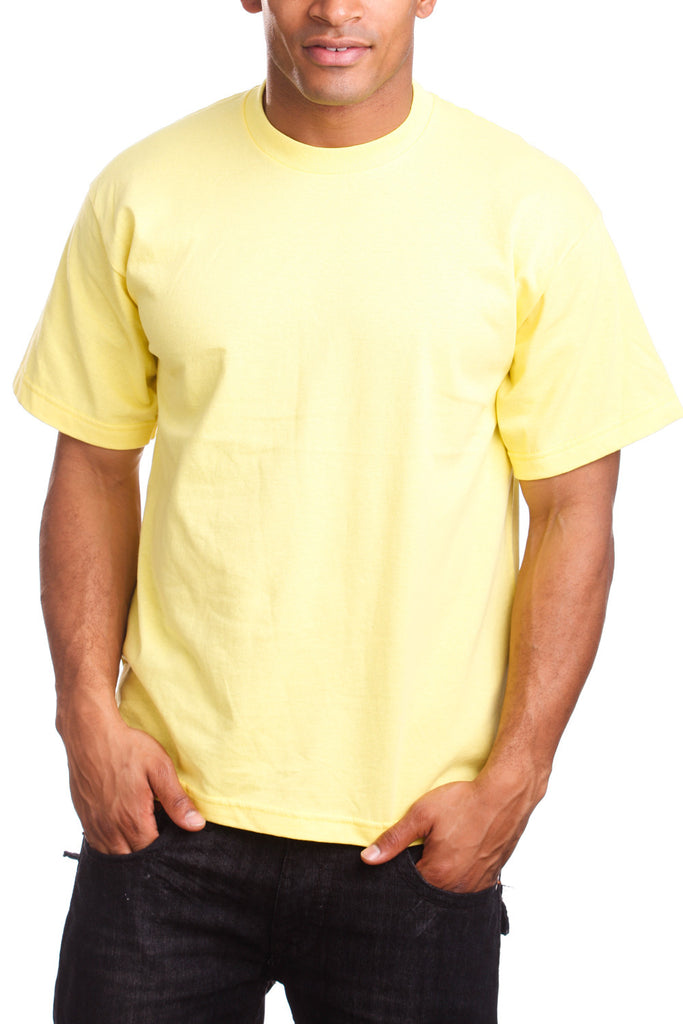 Elevate style with Athletic Fit Yellow T-Shirts - lightweight, breathable for active living. Finer threads than Super Heavy T-shirts, ensuring comfort. Ideal for all activities, sizes S-XL. Colors: White, Black, Heather Grey, more. Fabric: Solid Colors-100% Cotton, Charcoal & Heather Grey-80% Cotton 20% Polyester. Weight: 5.6 oz. Seamlessly blend fashion and function with our go-to Athletic Fit T-Shirt.