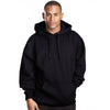 Fleece Black Pullover hoodie: Versatile & cozy. Double-lined hood. Loose fit tip: opt one size down for snugness. Sizes: 2XL-5XL. Colors: Black, Heather Grey, Dark Grey, Navy