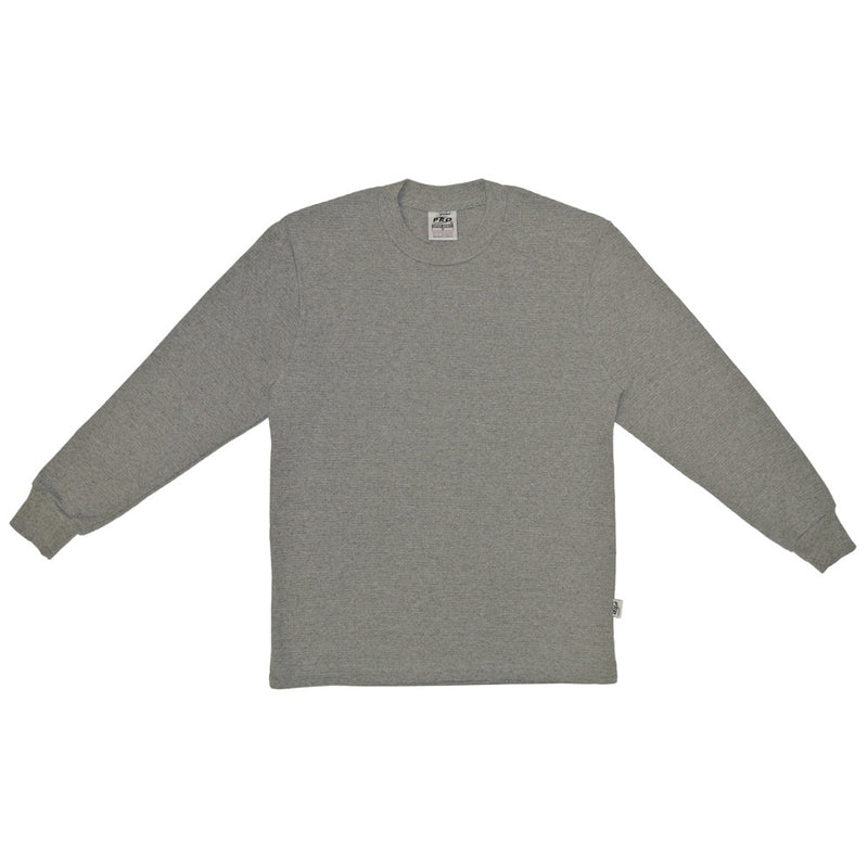 Men's Cozy Heather Grey Thermal Knit Top waffle knit, sizes S-XL. Variety of colors. Fabric: Solid-100% Cotton, Charcoal & H Grey-80% Cotton 20% Poly. 9.2 oz